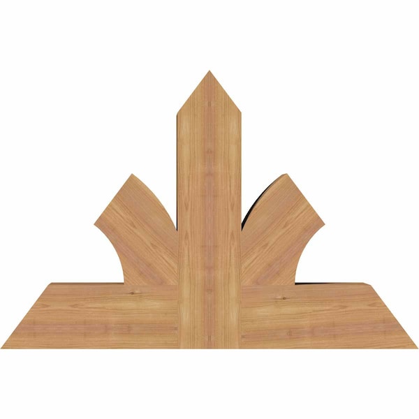 Ekena Millwork Richland Timber Gable Bracket, Western Red Cedar, 36"W x 24"H x 5 1/2"D x 5 1/2"F, 16/12 Pitch GBW036X24X0606RIC00SWR - main